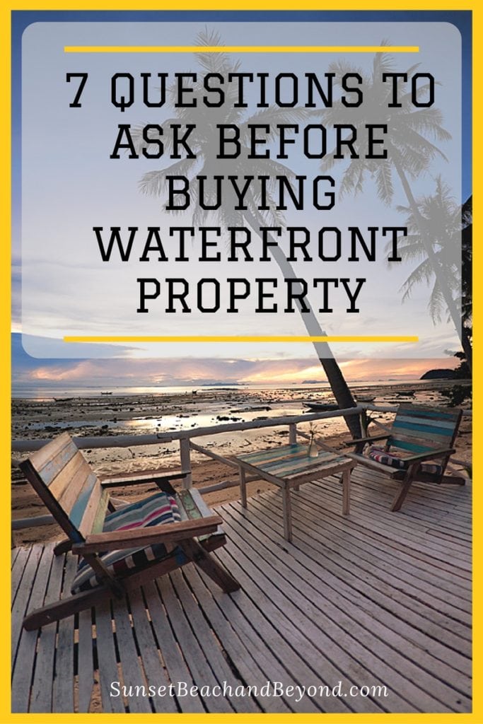 Questions to Ask When Buying Waterfront Property