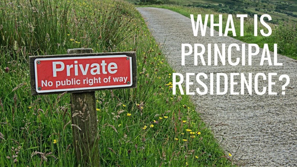 What Does Principle Residence Mean?
