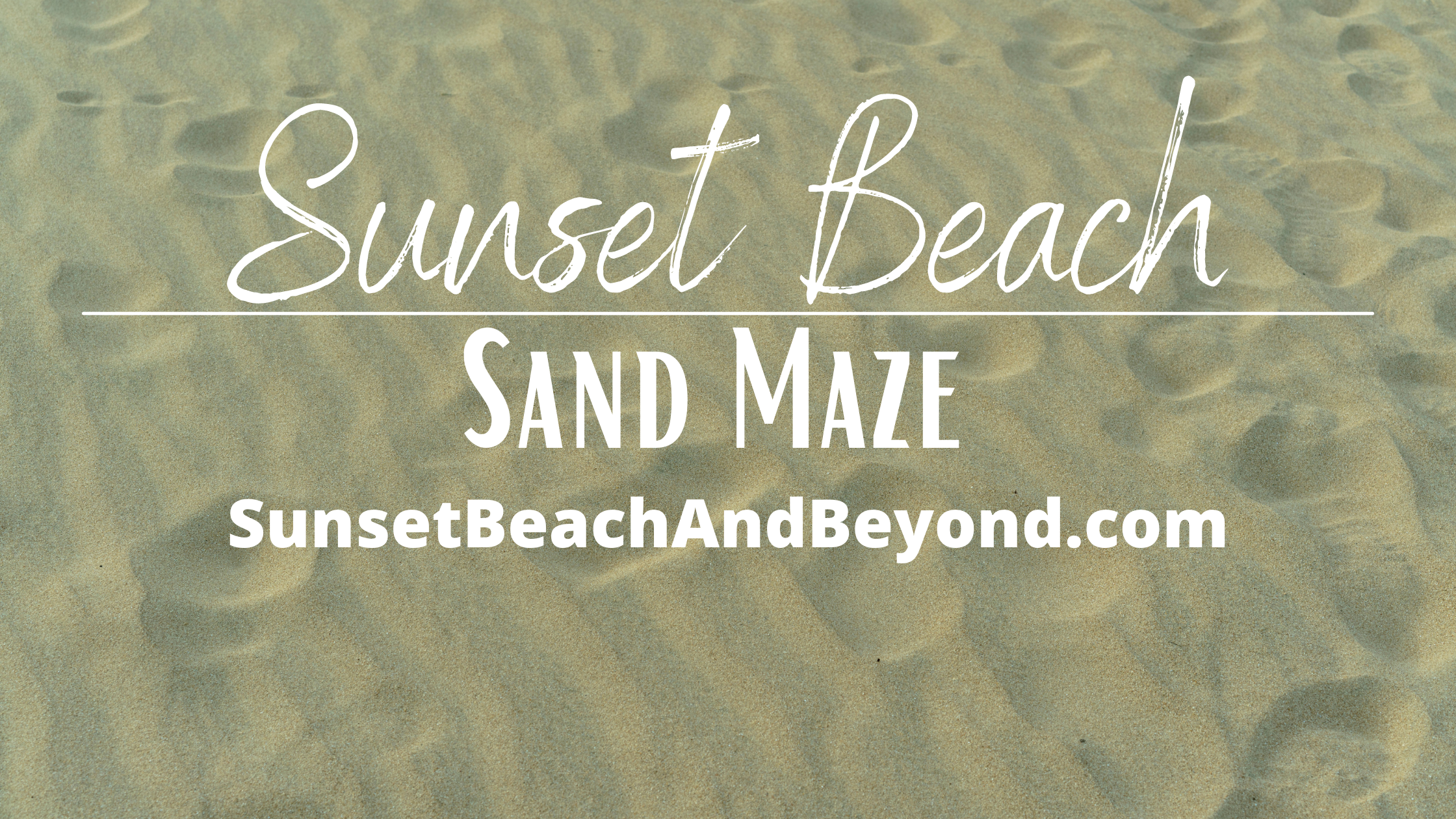 Sunset Beach Sand Mazes 